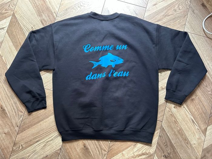 Sweatshirt Noir Broderie - photo numéro 4