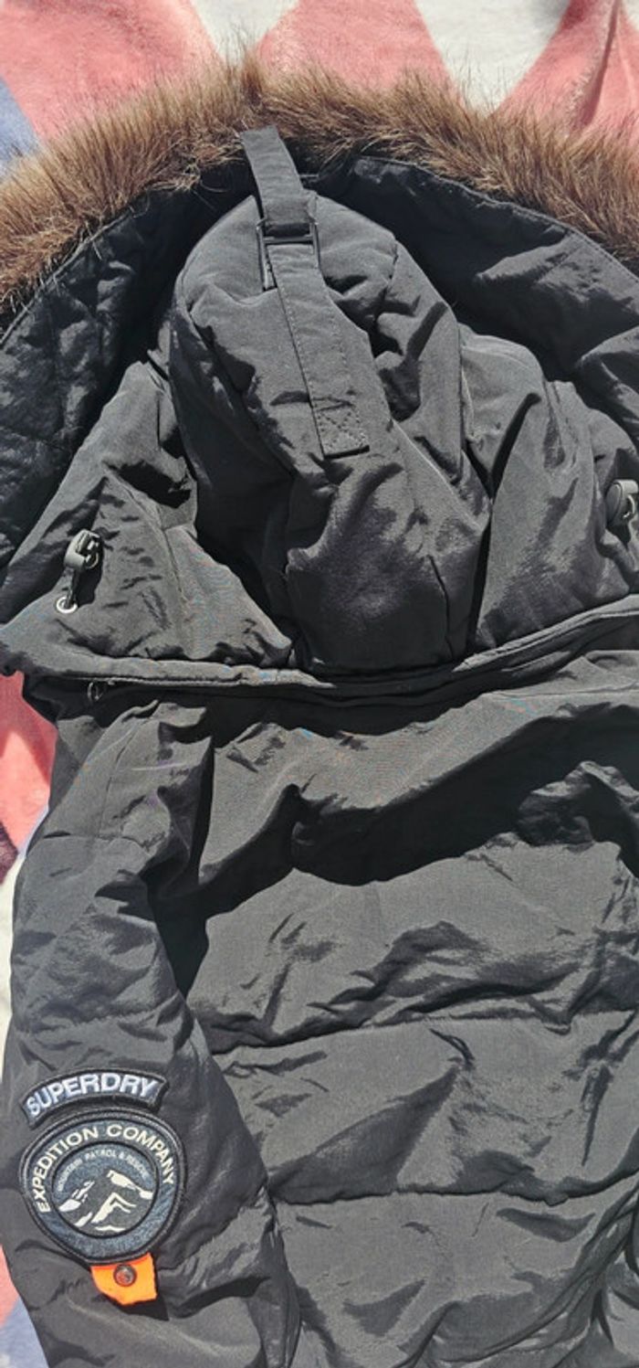 Doudoune Superdry noir taille 38 - photo numéro 9