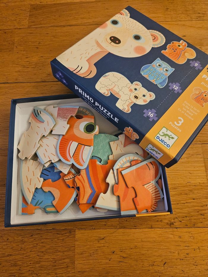 Puzzle 3 en 1 (9/12 et 16 pieces) Janod - photo numéro 2
