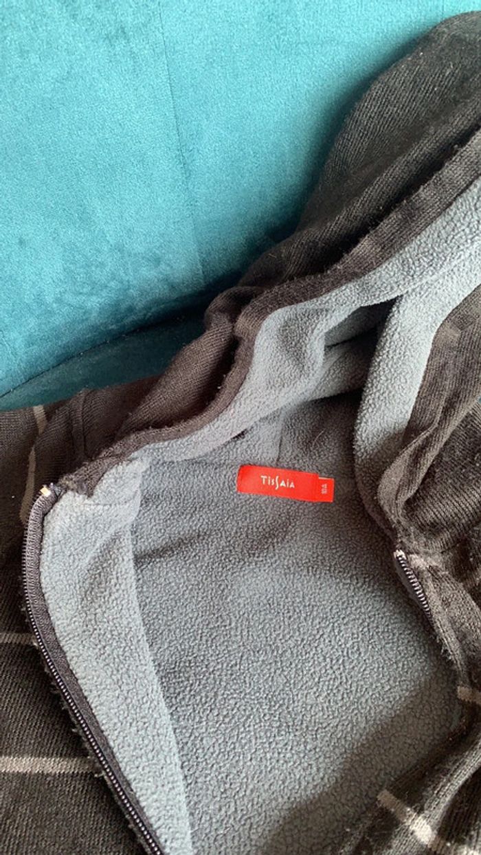 Veste gilet doublée zip capuche 10 ans - photo numéro 2