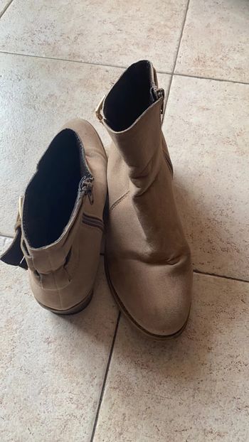 Bottines beige in extenso 38