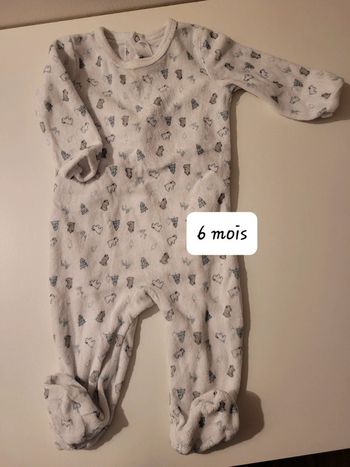 Pyjama velours (6 mois)