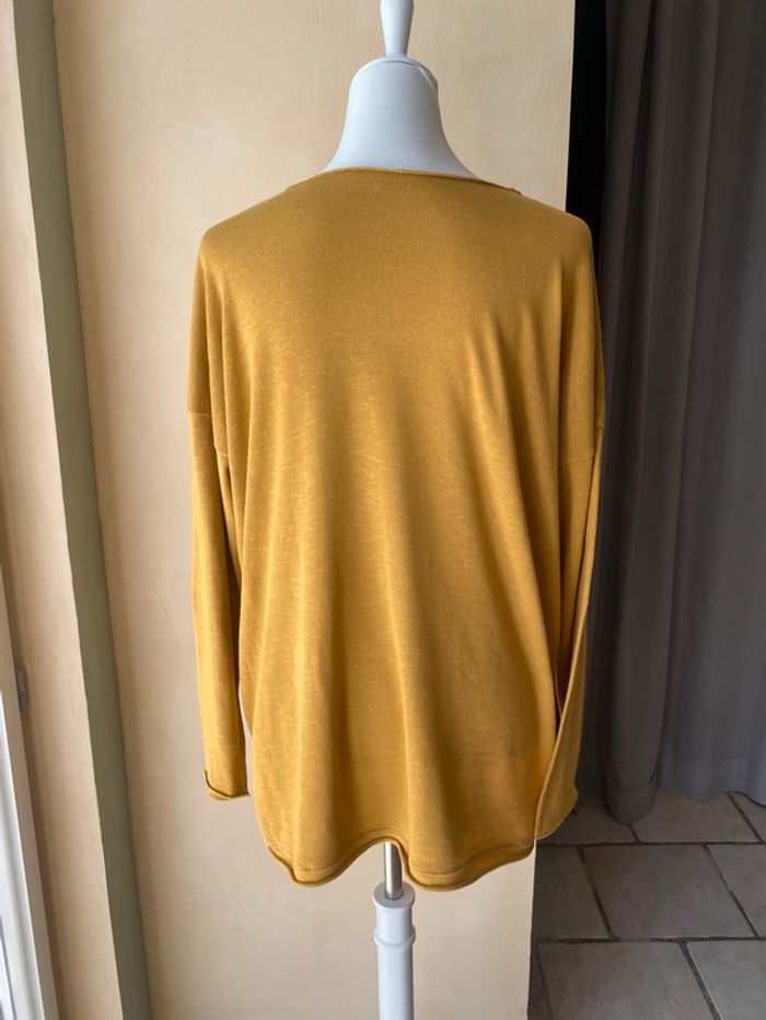 Pull Coton moutarde loose TU - photo numéro 6