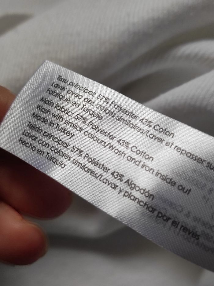 Pull blanc oversize taille unique - photo numéro 4