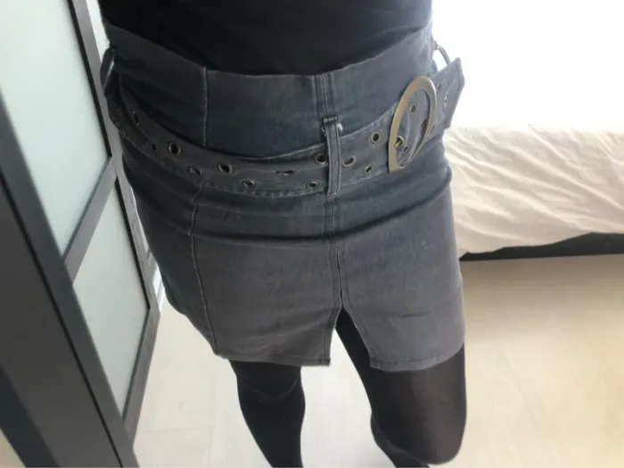 jupe avec ceinture mim taille 38 - photo numéro 2