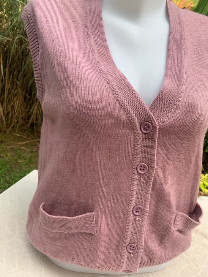 Gilet sans manches vintage Bernard taille 42 100% laine made in France - photo numéro 6