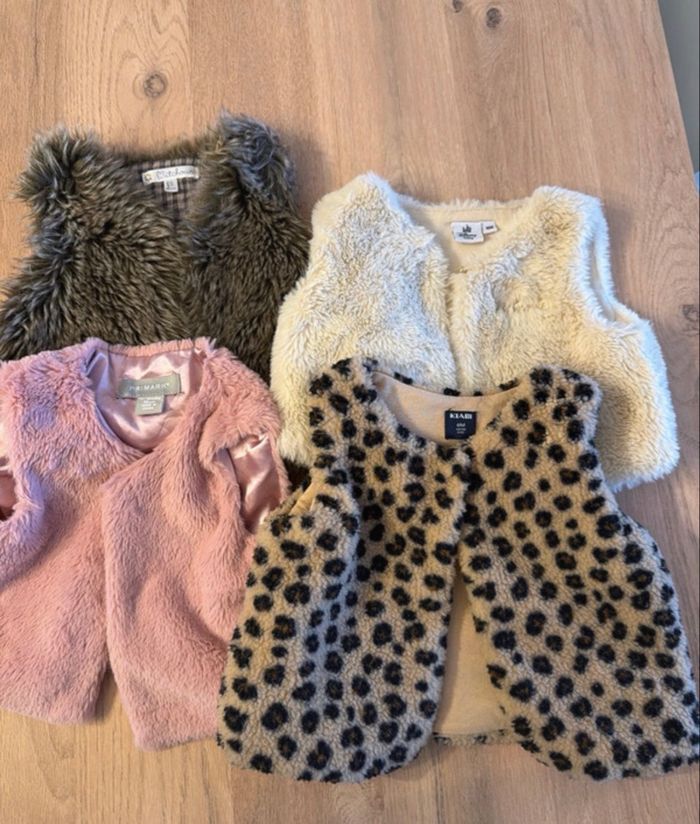 Lot de gilets sans manches fille