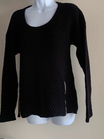 Pull double fermeture côté