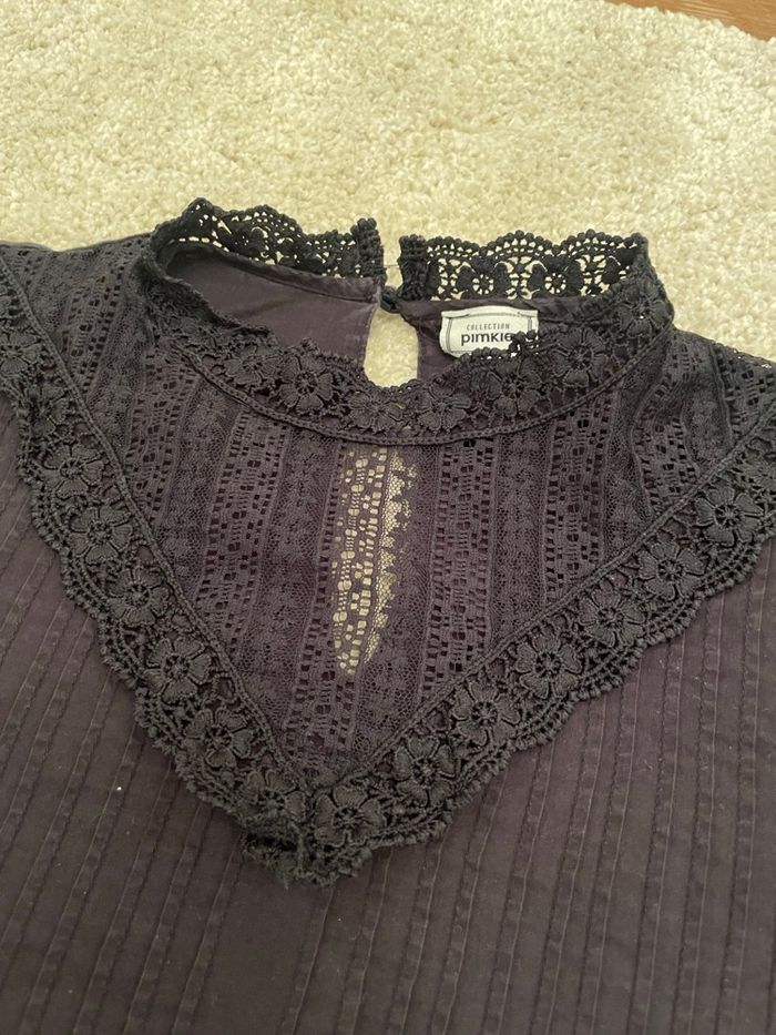 Blouse noir femme taille S - photo numéro 3