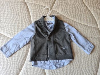 Chemise et gilet 80cm 12 mois