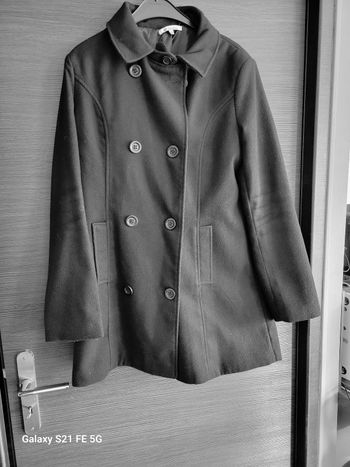 Manteau court laine