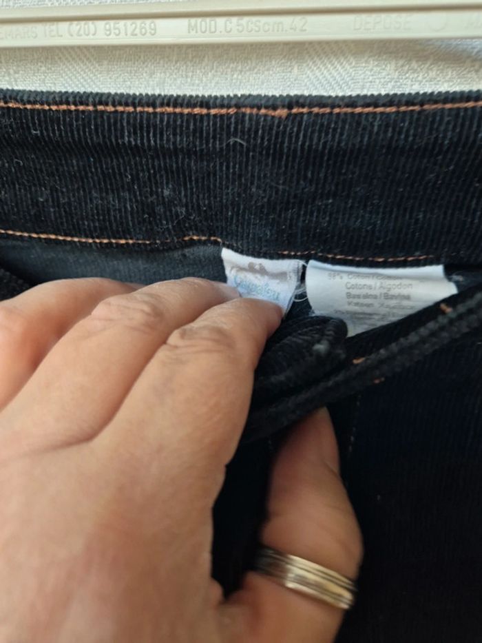 pantalon velours camaieu taille 42 - photo numéro 3