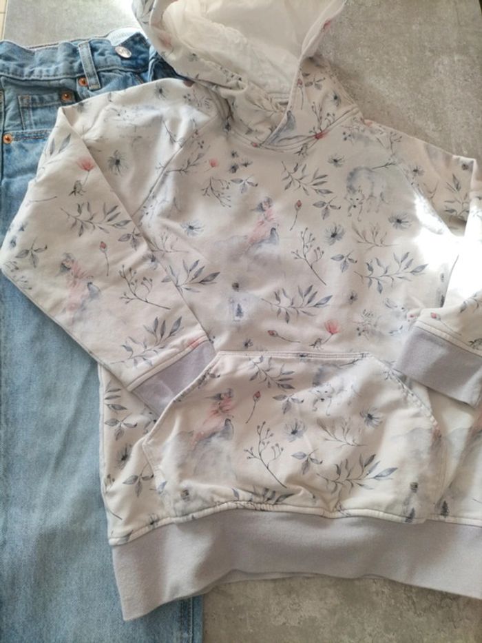 Sweat shirt taille 10 ans Fait main - photo numéro 5