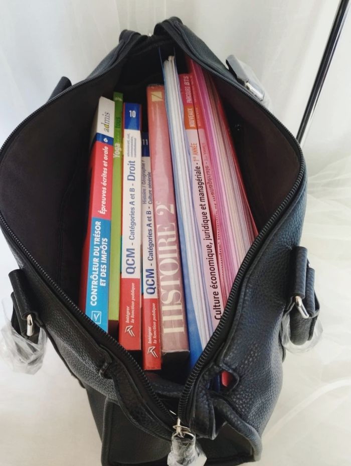 Grand sac de cours noir - photo numéro 8