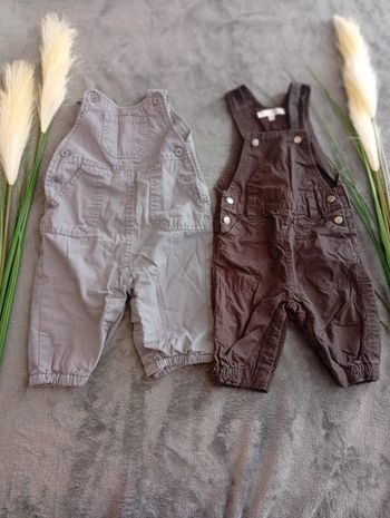 Lot 2 salopettes bébés garçons 3 mois 