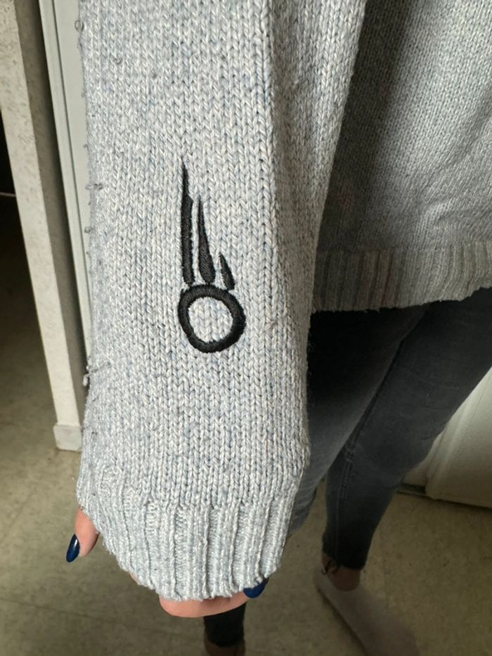 Pull bleu/gris - photo numéro 2