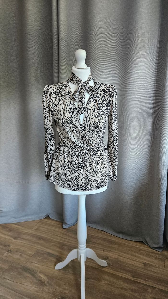 Blouse col lavallière, taille S, Morgan - photo numéro 1