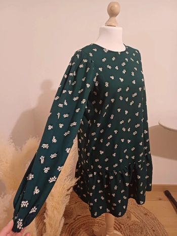 Robe verte foncée Fleurie Tiffosi taille L/XL 40/42