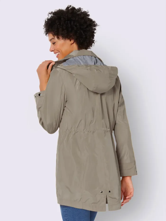 Parka longueur amovible - Taille 48 - Helline - couleur grège - photo numéro 3