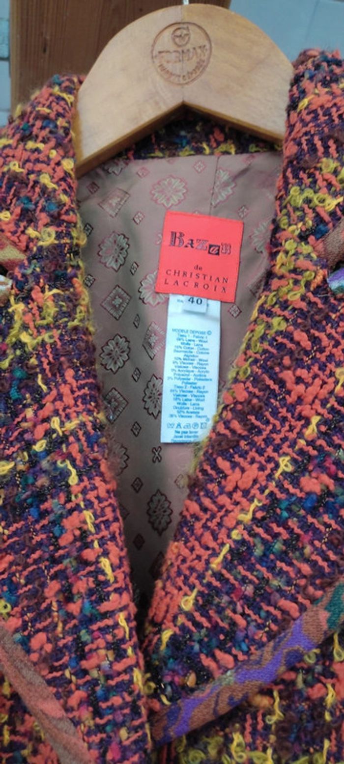 Veste laine Christian Lacroix taille 40 - photo numéro 11
