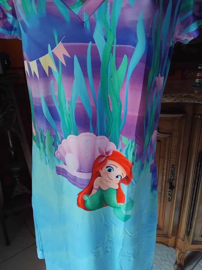 Robe disney la petite sirène existe en taille.S M L et Xl - photo numéro 3
