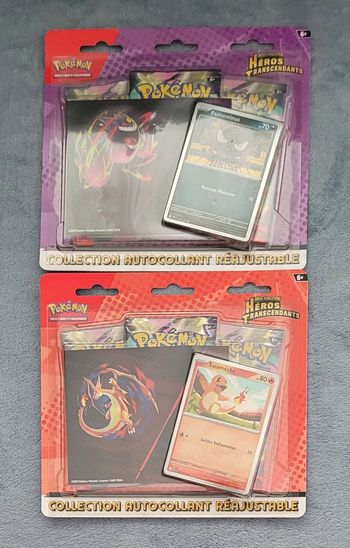 Tri pack x 2 pokémon mega évolution héro transcendant salamèche et fantominus