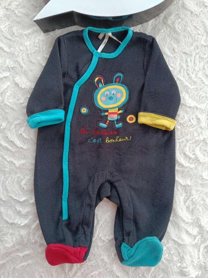 Pyjama combinaison surpyjama Garçon 3 mois les couleurs c'est bonheur Orchestra - photo numéro 2