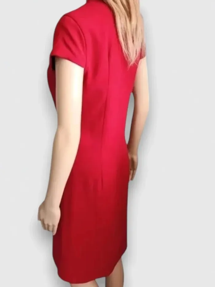 robe midi cache coeur Cottonade paris couleur bordeaux ,avec doublure taille M - photo numéro 2
