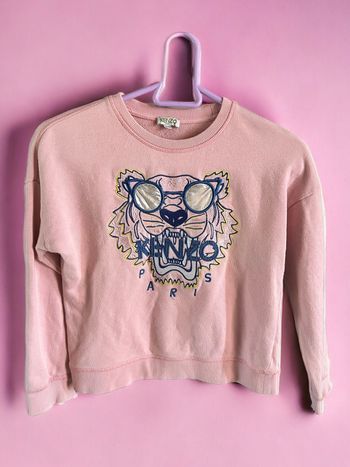 Pull Kenzo tigre rose 10 ans