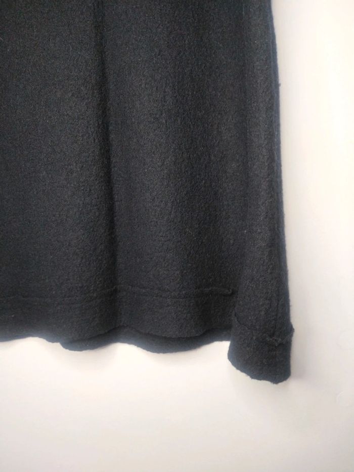 Xanaka robe chasuble noire laine bouillie - photo numéro 5