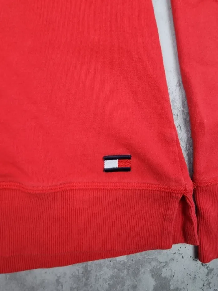 Sweat Tommy Hilfiger rouge – Taille L Femmes (mesures en photos) - photo numéro 5