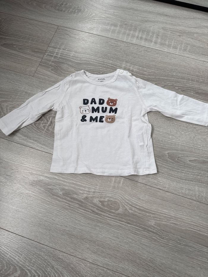 Tee shirt manches longues - Taille 6 mois - Kiabi - photo numéro 1