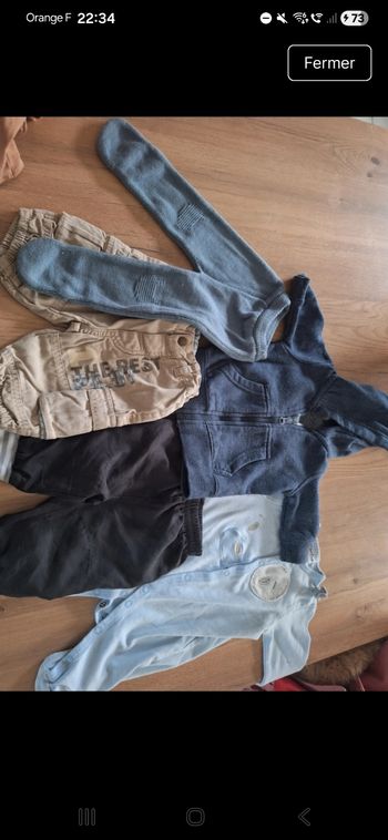 Lot vêtements garcon 3mois