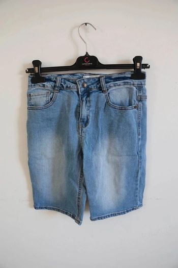 C55 short jeans bleu kiabi 12 ans