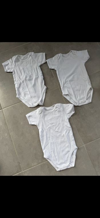 Lot de 3 Bodys manches courtes mixte 3-4 ans