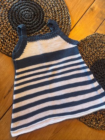 Robe marine faite main