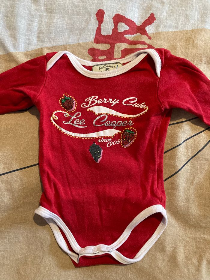 Lot de 4 bodies manches longues taille 6 mois - photo numéro 5