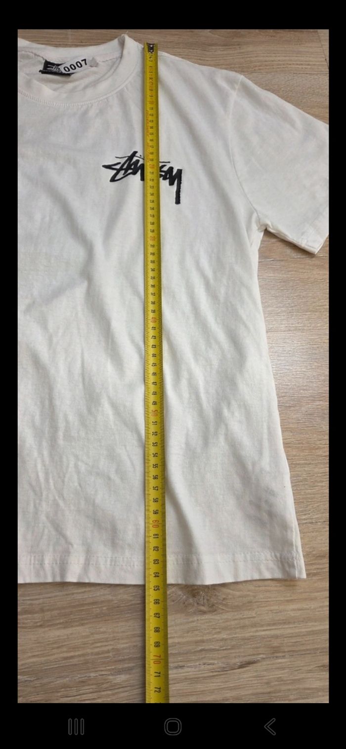Tee shirt Stüssy Homme taille M blanc - photo numéro 8