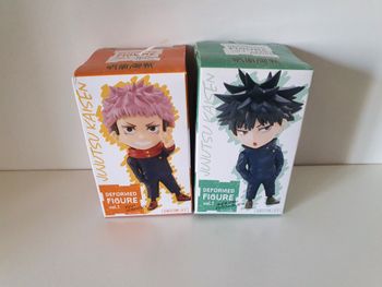 2 figurines Jujutsu Kaisen - Figurine Yuji Itadori and megumi Deformed Figure Vol.2