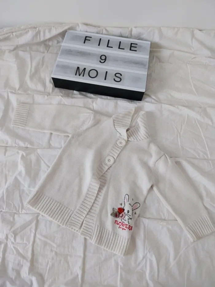 Gilet fille 9 mois