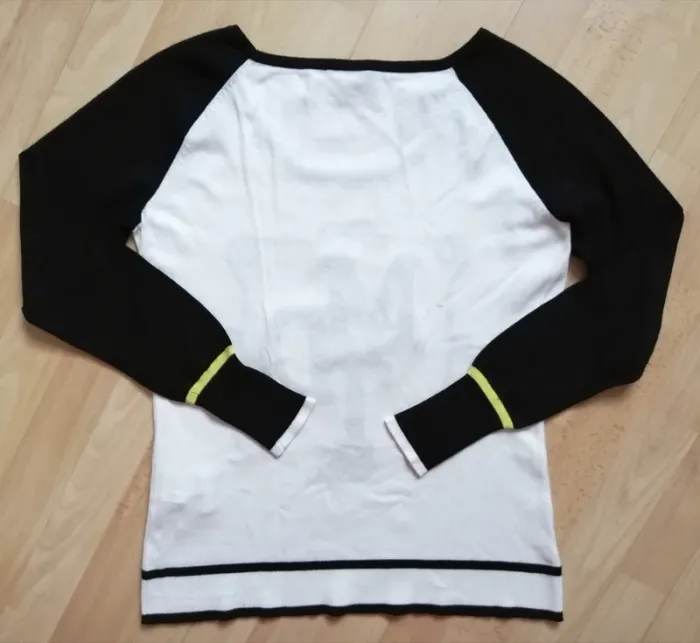 Pull Morgan noir et blanc taille L - photo numéro 3