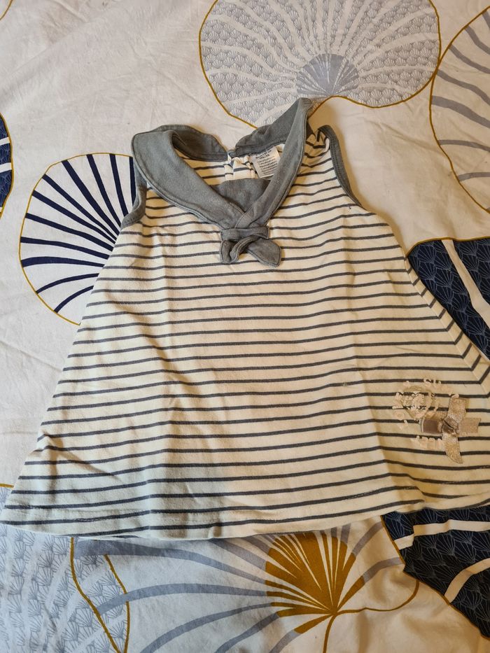 Lot 2 robes. 18 mois. Rose grain de blé. Grise Tim pouce. - photo numéro 3