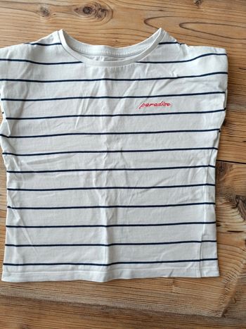 T shirt taille courte 10ans