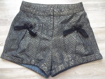 Shor damassé marine et doré Orchestra 10 ans/140 cm