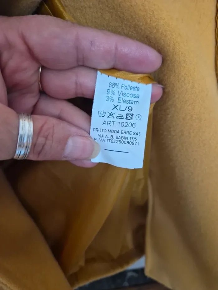 manteau avec col fausse fourrure taille 42 - photo numéro 6