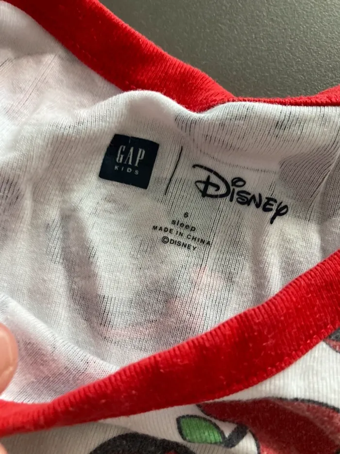 Pyjama short blanche neige 6 ans gap en très bon état - photo numéro 2