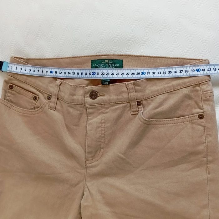 Pantalon Kaki Pour Femme Ralph Lauren Jeans Co LRL Modern Straight Cropped Taille US10 FR42 - photo numéro 7