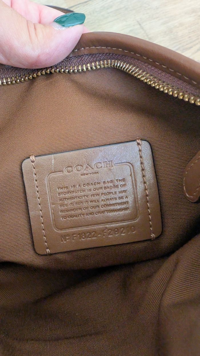 Sac bandoulière Coach signature - photo numéro 3