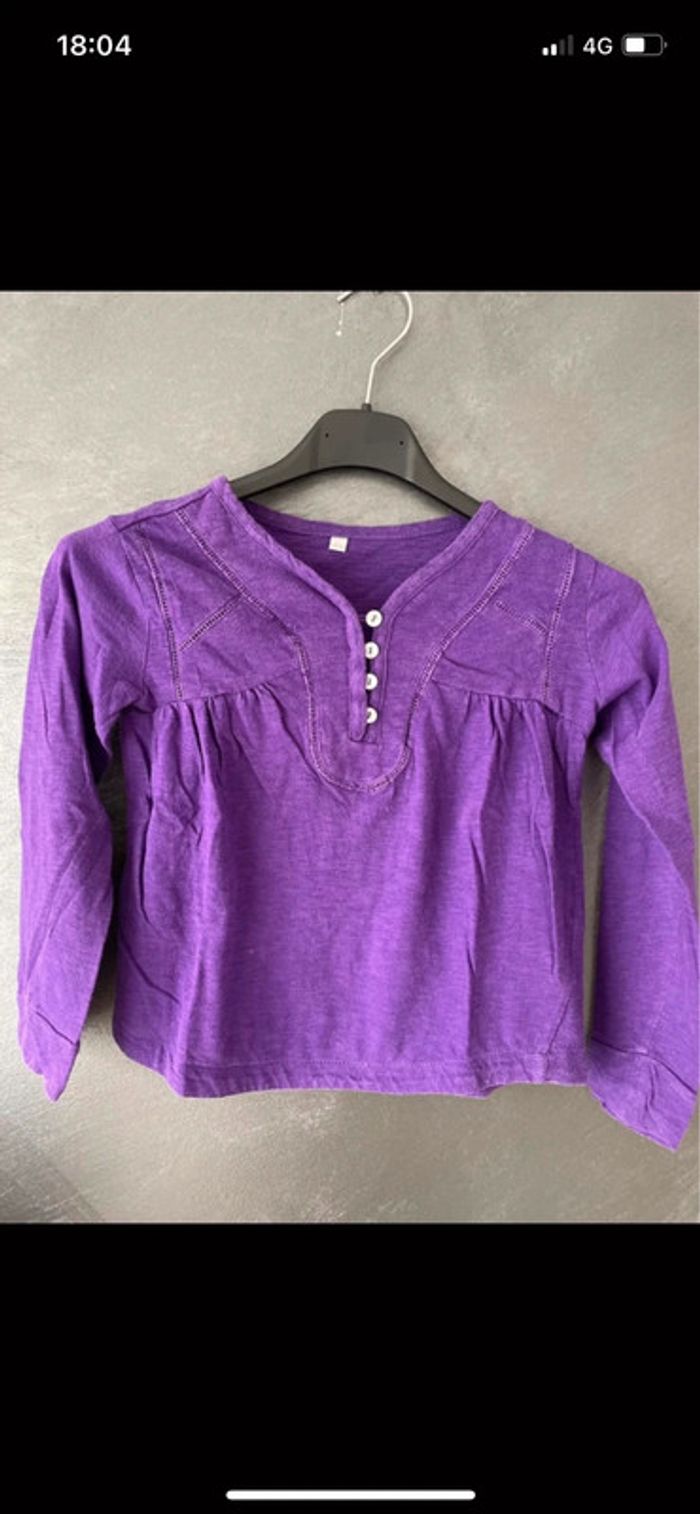 Sweat-shirt violet - photo numéro 3