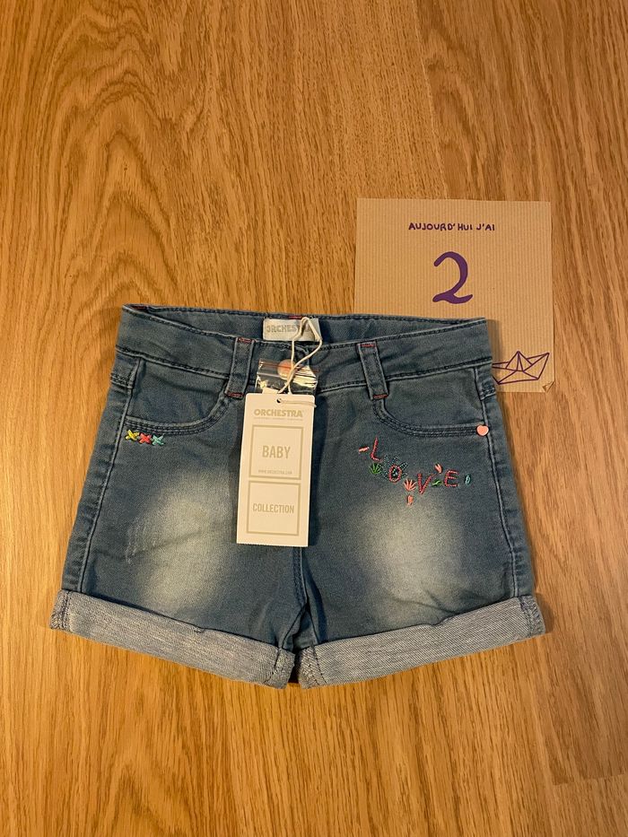Short jeans été fille 2 ans